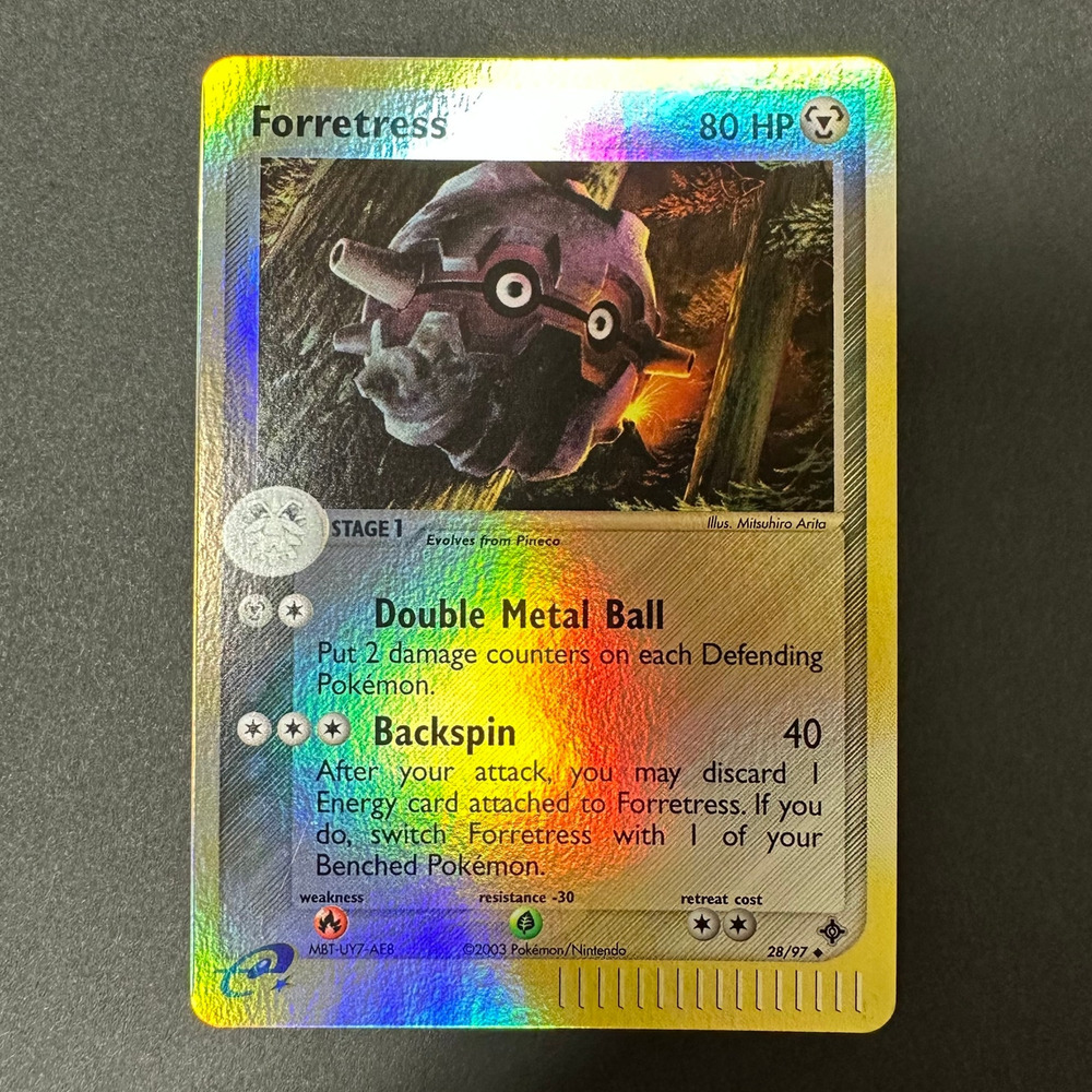 Pokemon TCG Forretress EX Dragon 28/97 Uncommon Reverse Holo NM/LP